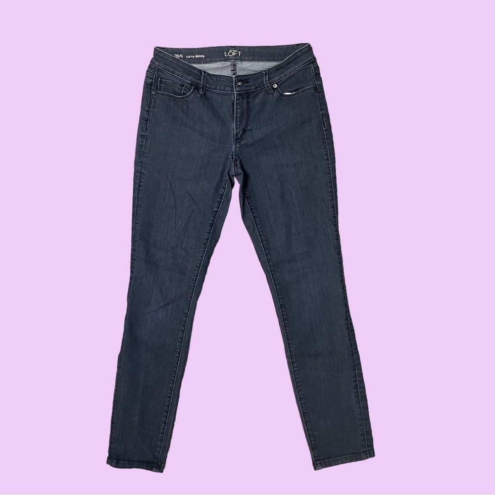 LOFT Women's Classic Navy Skinny Jeans